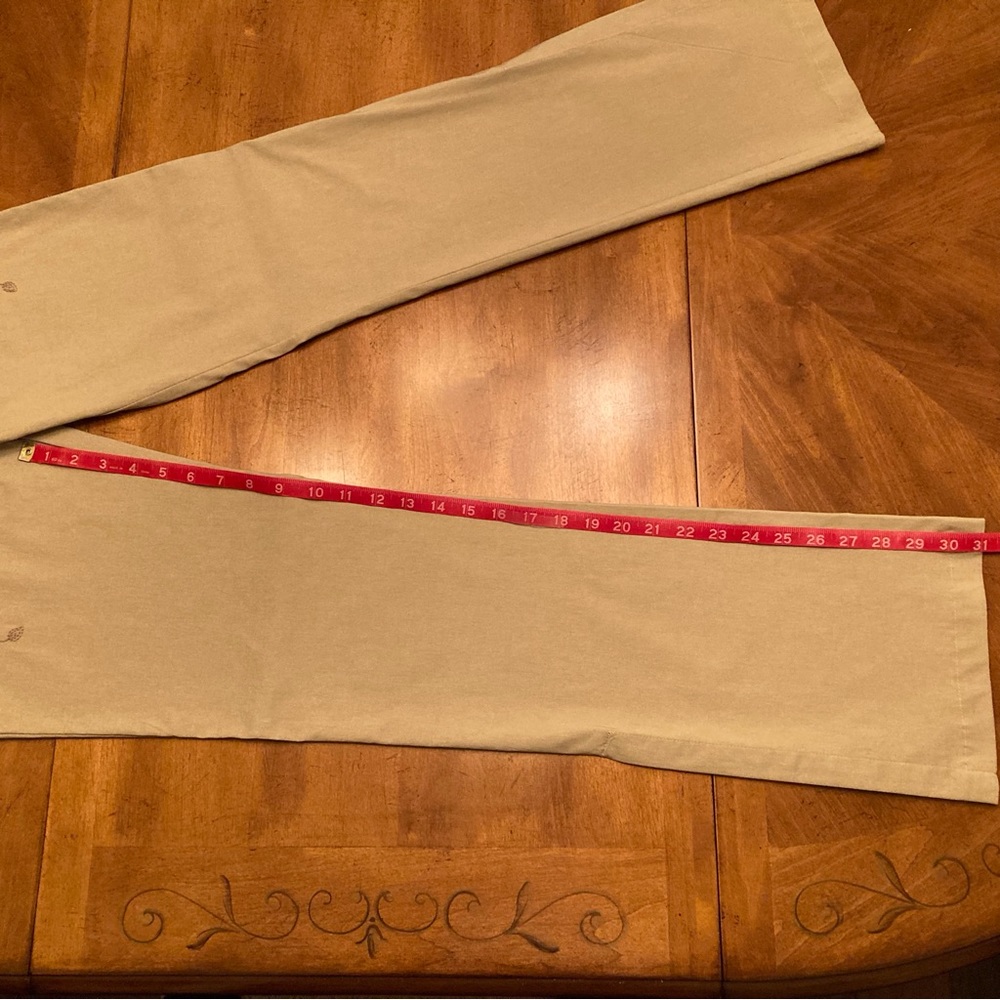 White House Black Market Beige Embroidered Pants 6 - Picture 8 of 8
